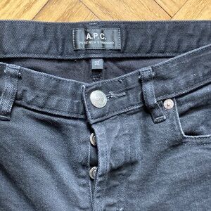 A.P.C. Men's Dark Gray Slim Jeans